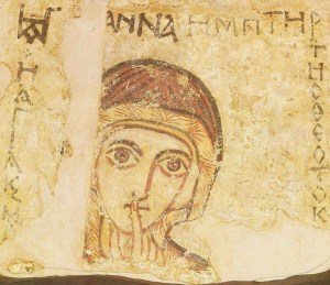 Fresco of St Anne, from Medieaval Faras Cathedral in Sudan