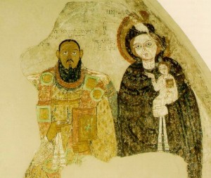 Fresco of Mary and Bishop Petros, from Faras Cathedral Sudan